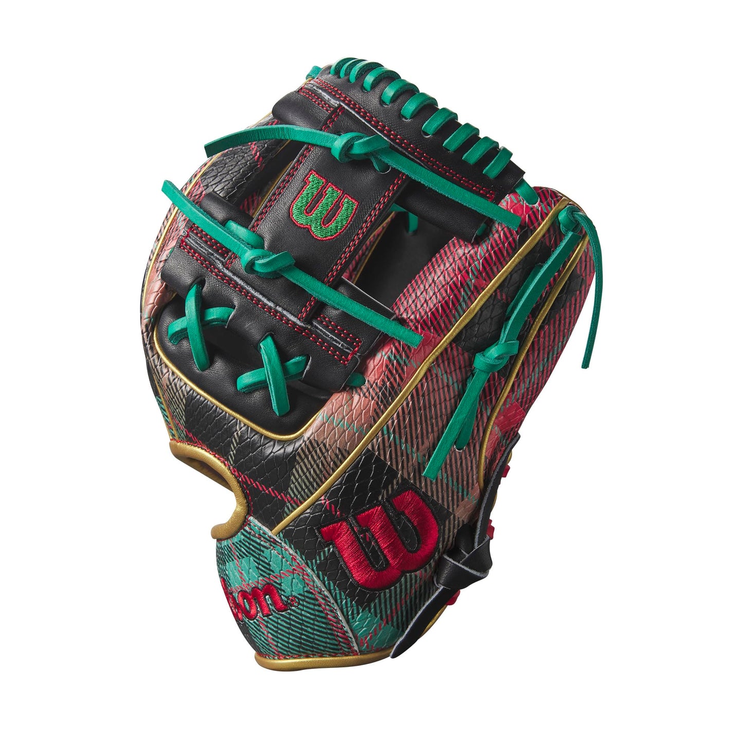 Wilson 2024 Christmas Plaid A2000 1786SS 11.5” Infield Baseball Glove - Right Hand Throw