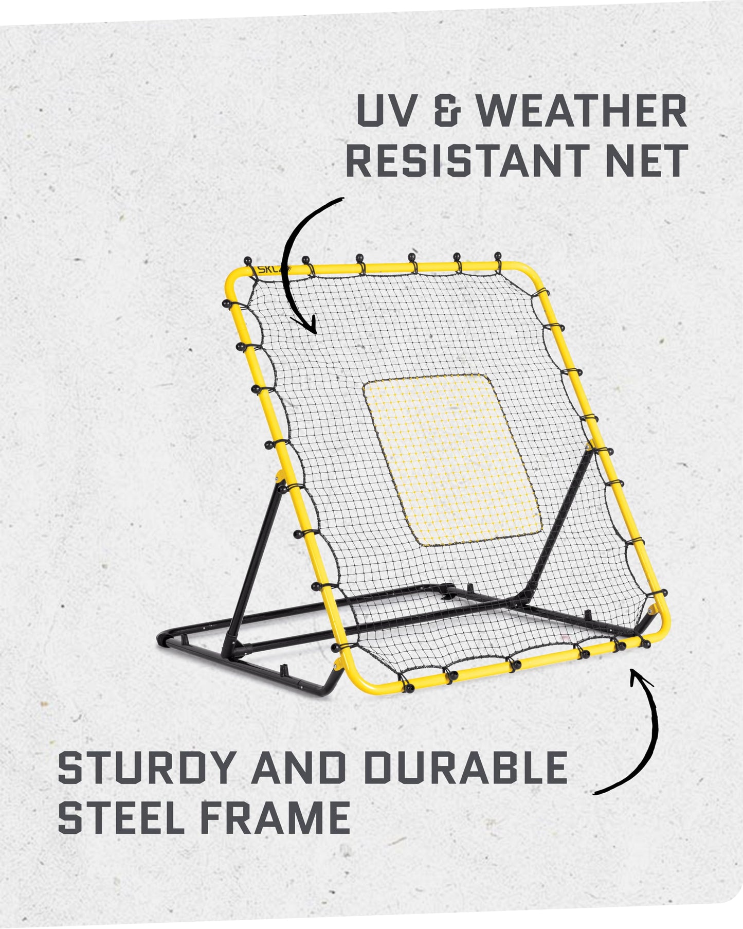 SKLZ Fielding Trainer - Pitch-Back Rebound Net - Ground, Line Drive & Fly Ball Return Settings