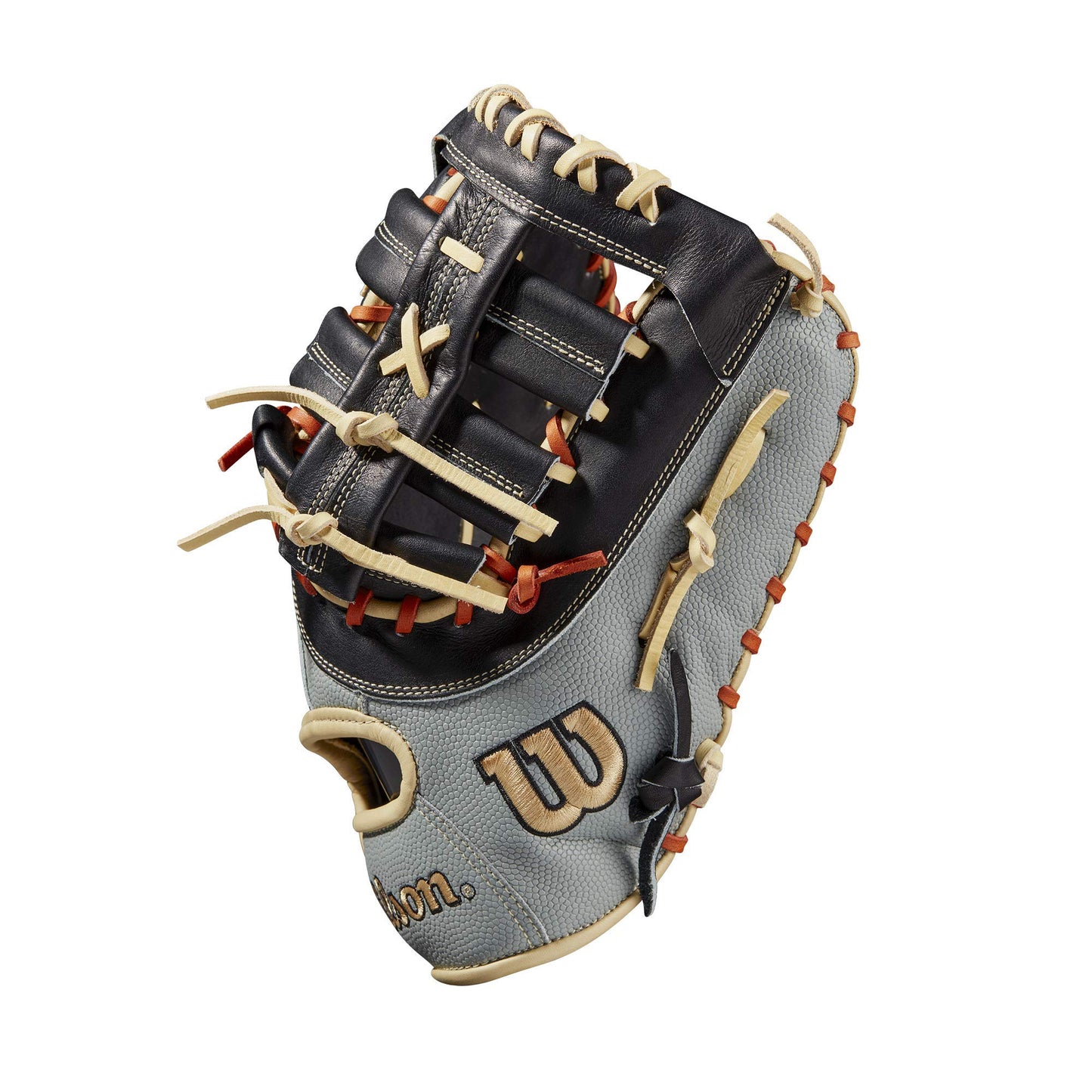 Wilson 2021 A2000 1620SS 12.5" First Base Baseball Mitt - Grey/Black, Left Hand Throw