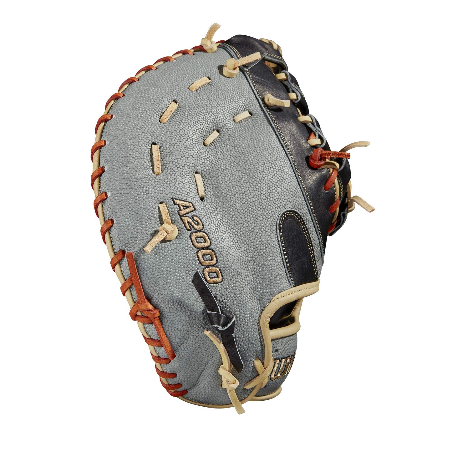 Wilson 2021 A2000 1620SS 12.5" First Base Baseball Mitt - Grey/Black, Left Hand Throw