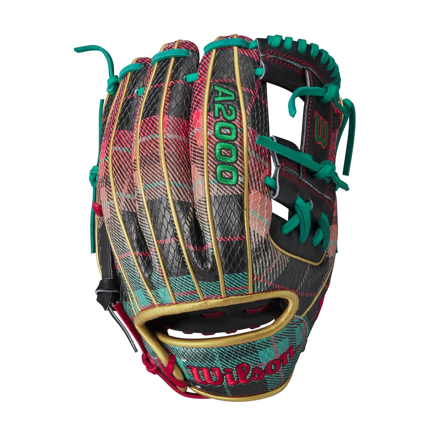 Wilson 2024 Christmas Plaid A2000 1786SS 11.5” Infield Baseball Glove - Right Hand Throw