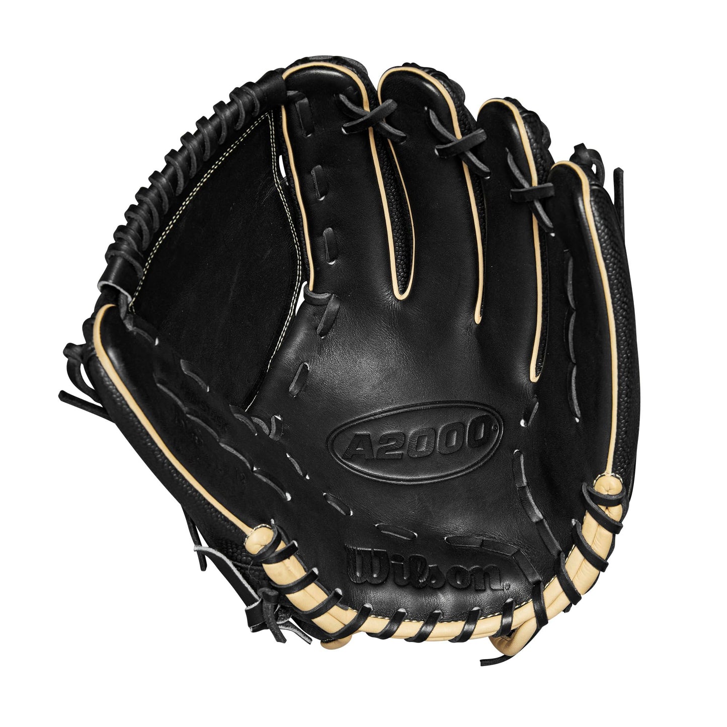 Wilson 2024 A2000 B23SS 12” Pitcher’s Baseball Glove - Right Hand Throw, Black/Saddle Tan