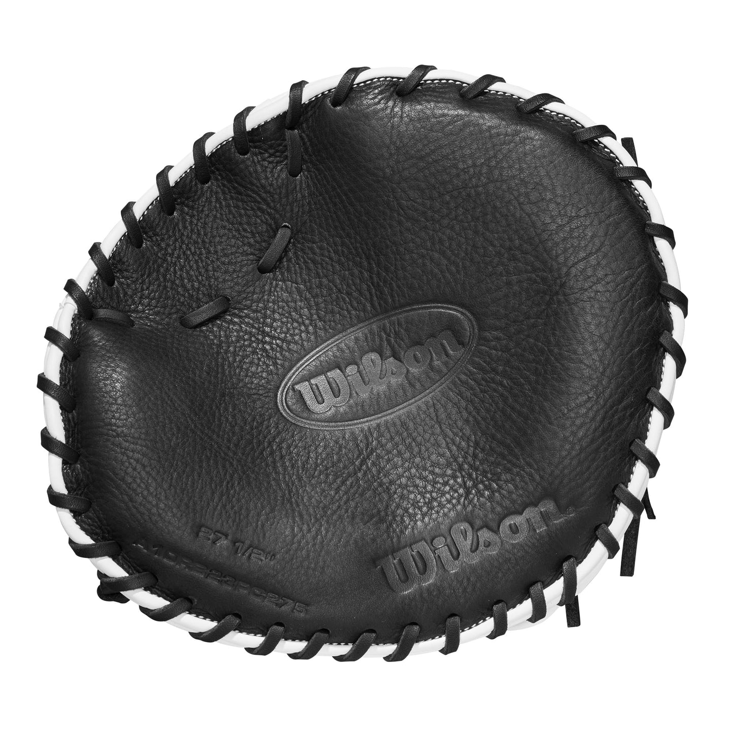 Wilson 27.5” Infield Pancake Training Baseball Glove - Right Hand Throw, Black/Red