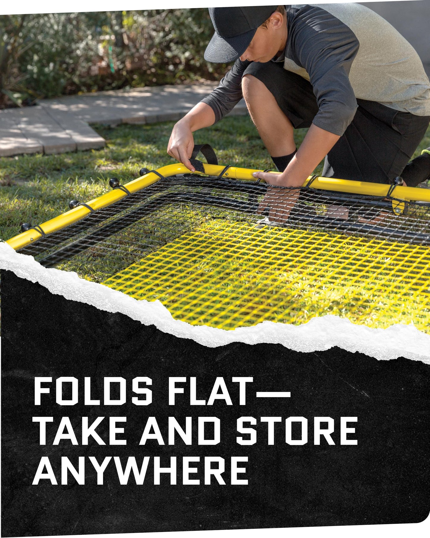 SKLZ Fielding Trainer - Pitch-Back Rebound Net - Ground, Line Drive & Fly Ball Return Settings