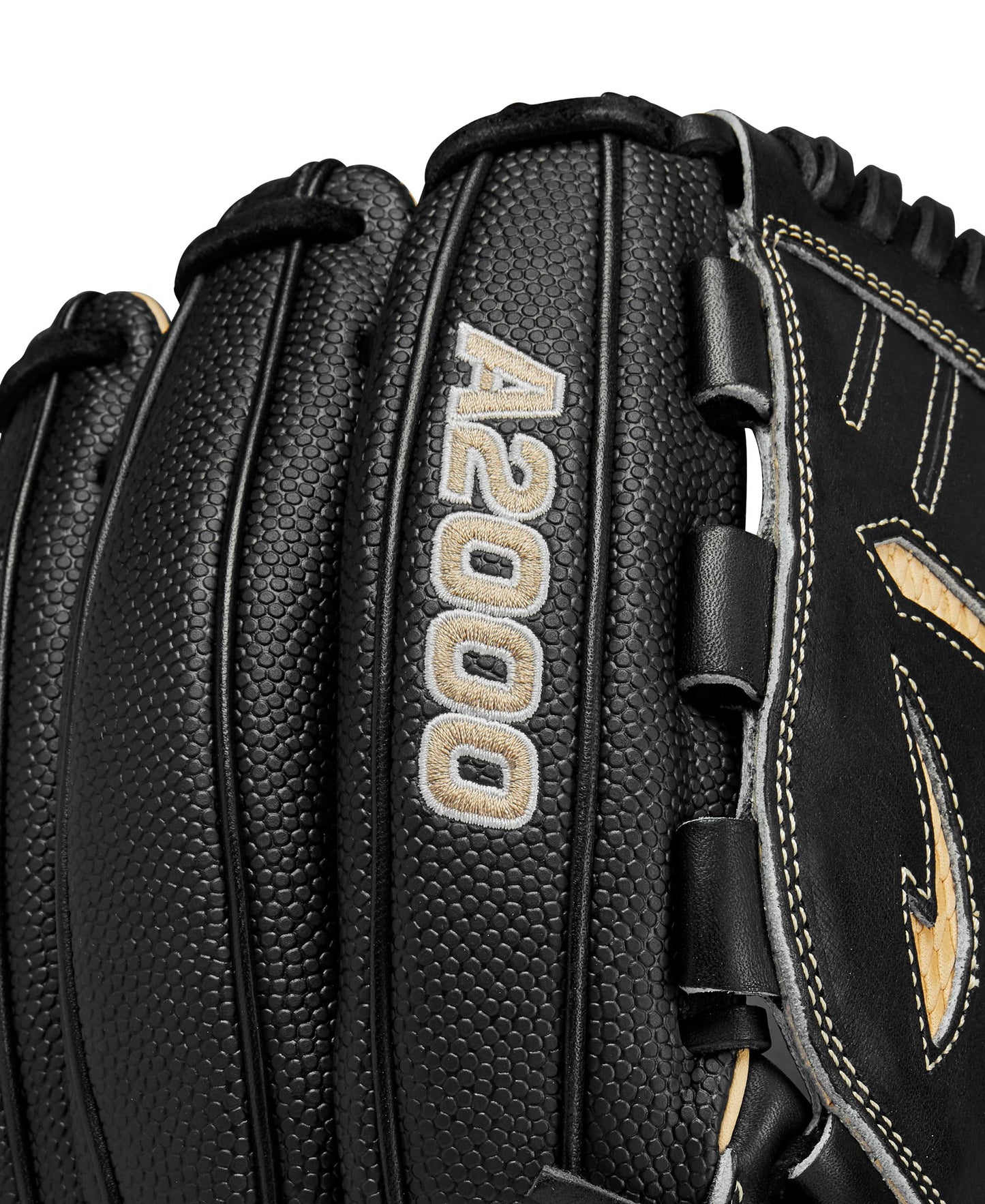 Wilson 2024 A2000 B23SS 12” Pitcher’s Baseball Glove - Right Hand Throw, Black/Saddle Tan